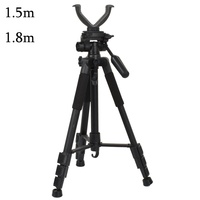 1.5m/1.8m Shooting Hunting Equipment Tripod Support Portable Adjustable Outdoor Bird Watching Photography V Holder Bracket