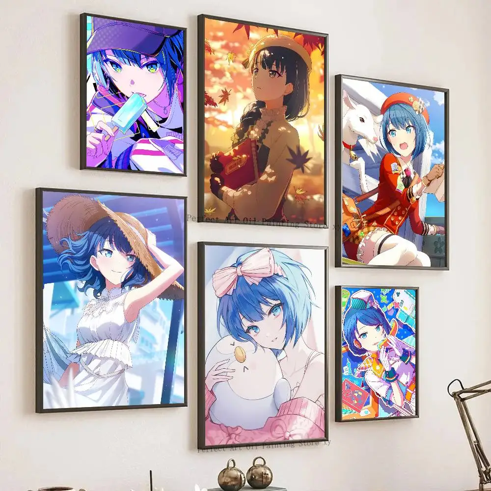 Kiritani Haruka Anime game Project Sekai Posters Living Room Bar Cafe Quality Canvas Vintage Style Comics Painting Art Home Wall