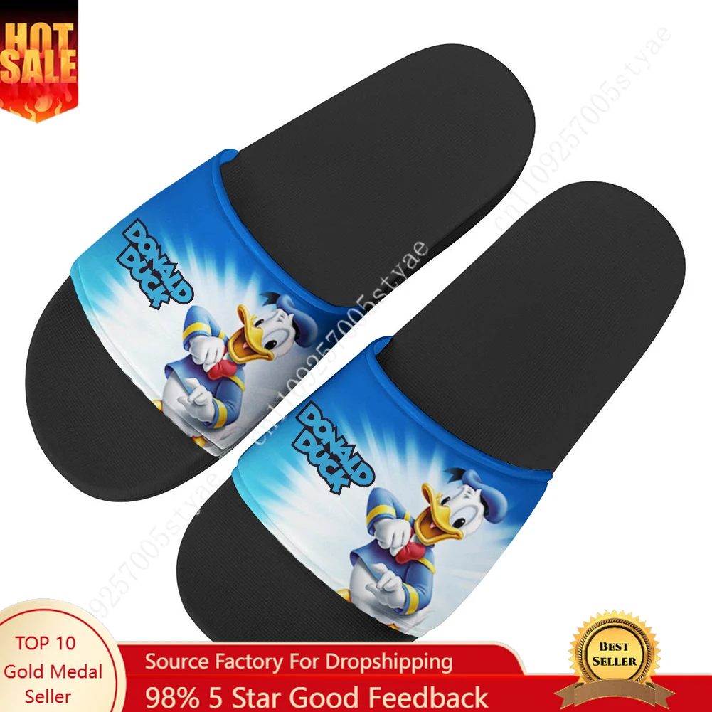 

Disney Donald Duck Sandals Home Slippers Water Shoe Mens Womens Fashion Bathroom Beach Swimming Pool Shoes Custom Slipper