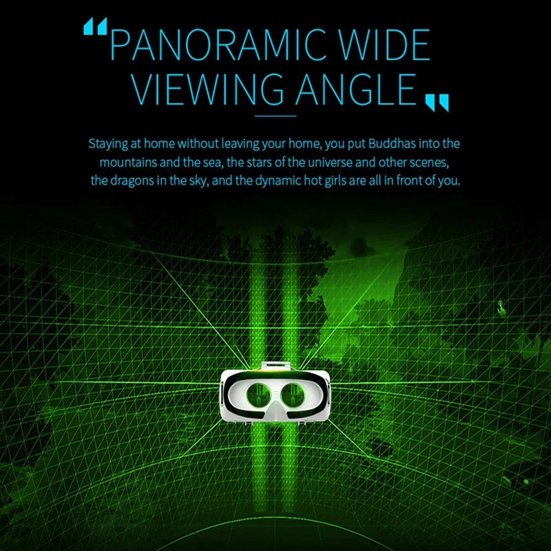 FULL-VR الواقع الافتراضي ثلاثية الأبعاد نظارات صندوق ستيريو VR لجوجل كرتون سماعة خوذة ل IOS أندرويد