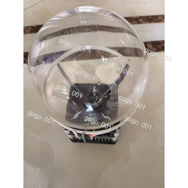 Sci-Fi Plasma Ball with  Coil Effect, Arc Reactor Style Touch Activated Lamp, Cool Desk Decor & Science Gift