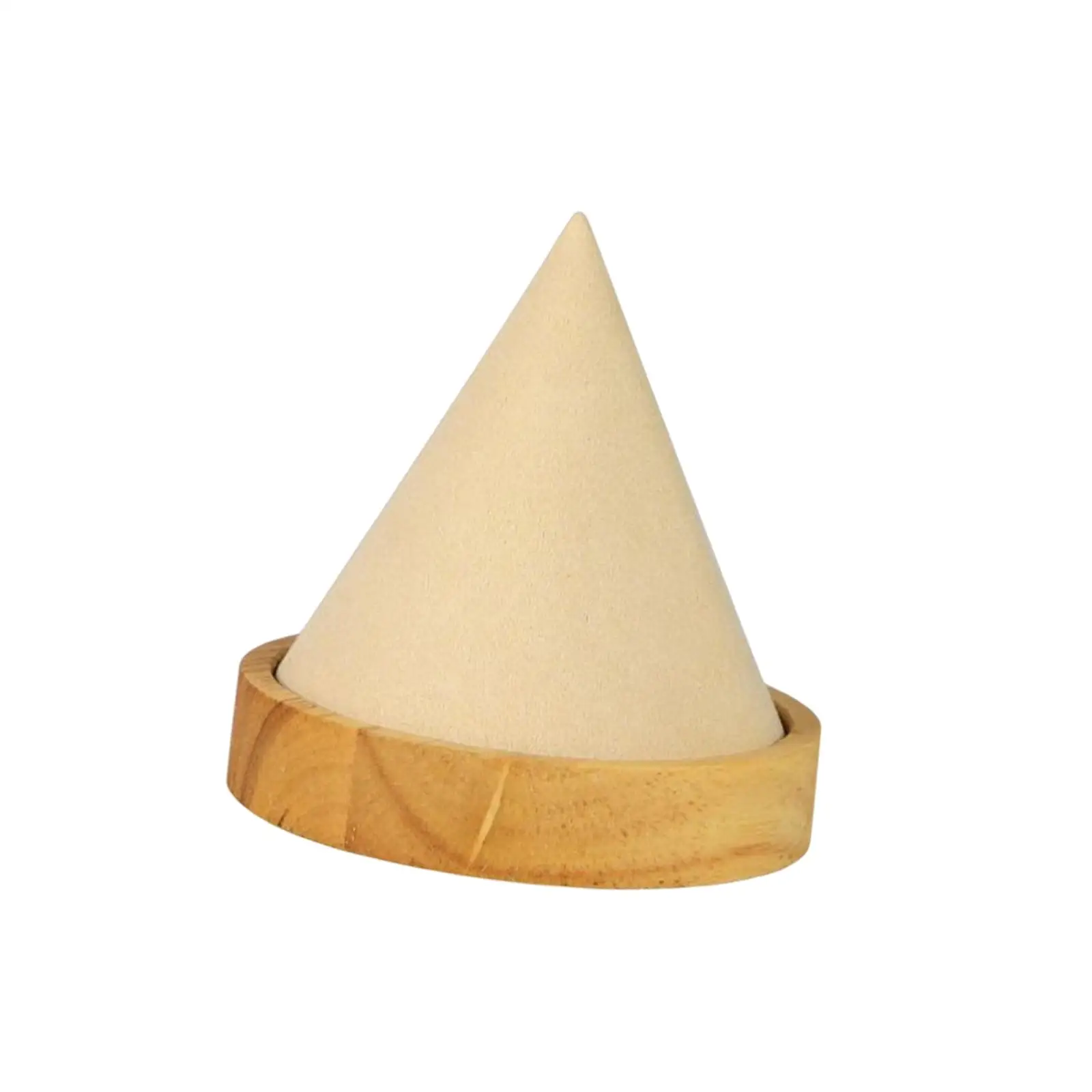 Showing Storage Rack Cone Shape Jewelry Tray Wooden Jewelry Display Stand for Anklet Chain Bangle Bracelet Selling Retail Stores
