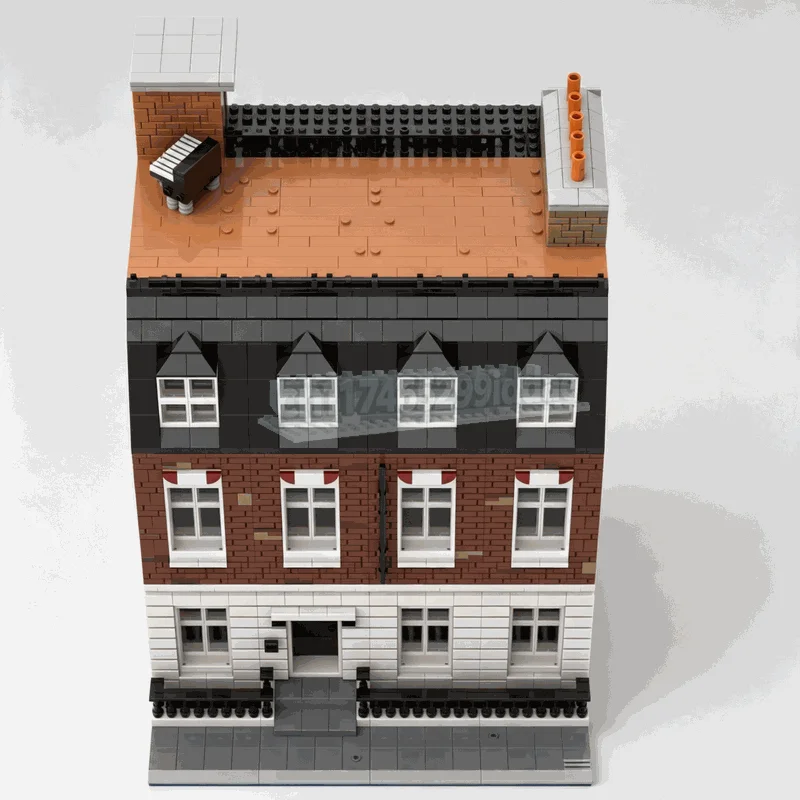 1899PCS Modular City Music Studio Building Blocks Rooftop Performance Architecture Model DIY Assembly Set Collection Gifts Toy