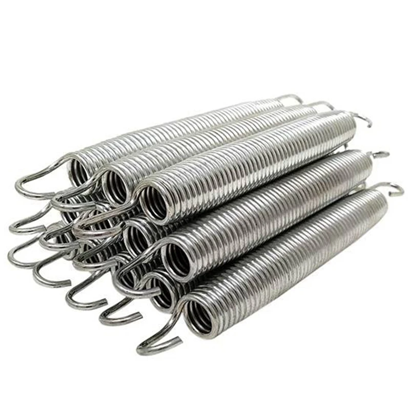 

12 Pack 6.5Inch Trampoline Spring Steel Replacement For Extra Bounce Trampoline Accessories Silver