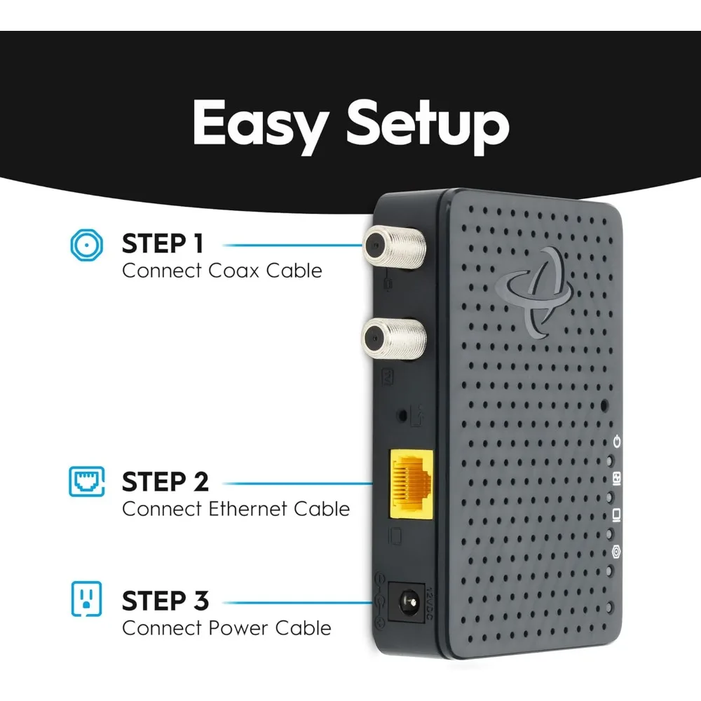 محول شبكة MoCA 2.5 المستعبد (عبوة من قطعتين) يسرع شبكة ما يصل إلى 1 جيجابت في الثانية، هيكل خلفي مثالي لواي فاي الشبكي المنزلي