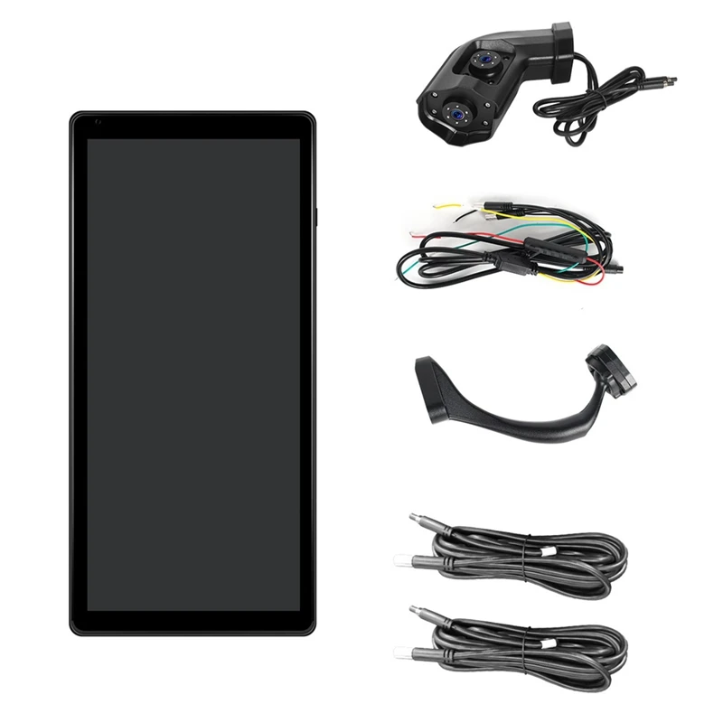 10.36Inch Car Side View Vertical Monitor For Truck Bus Rearview Mirror Touch Screen 2 Channel DVR IP68 Recorder