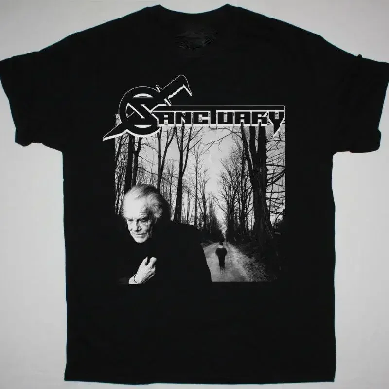Vtg Sanctuary Band Music Lover Cotton S 4Xl Black Classic T Shirt Bl380