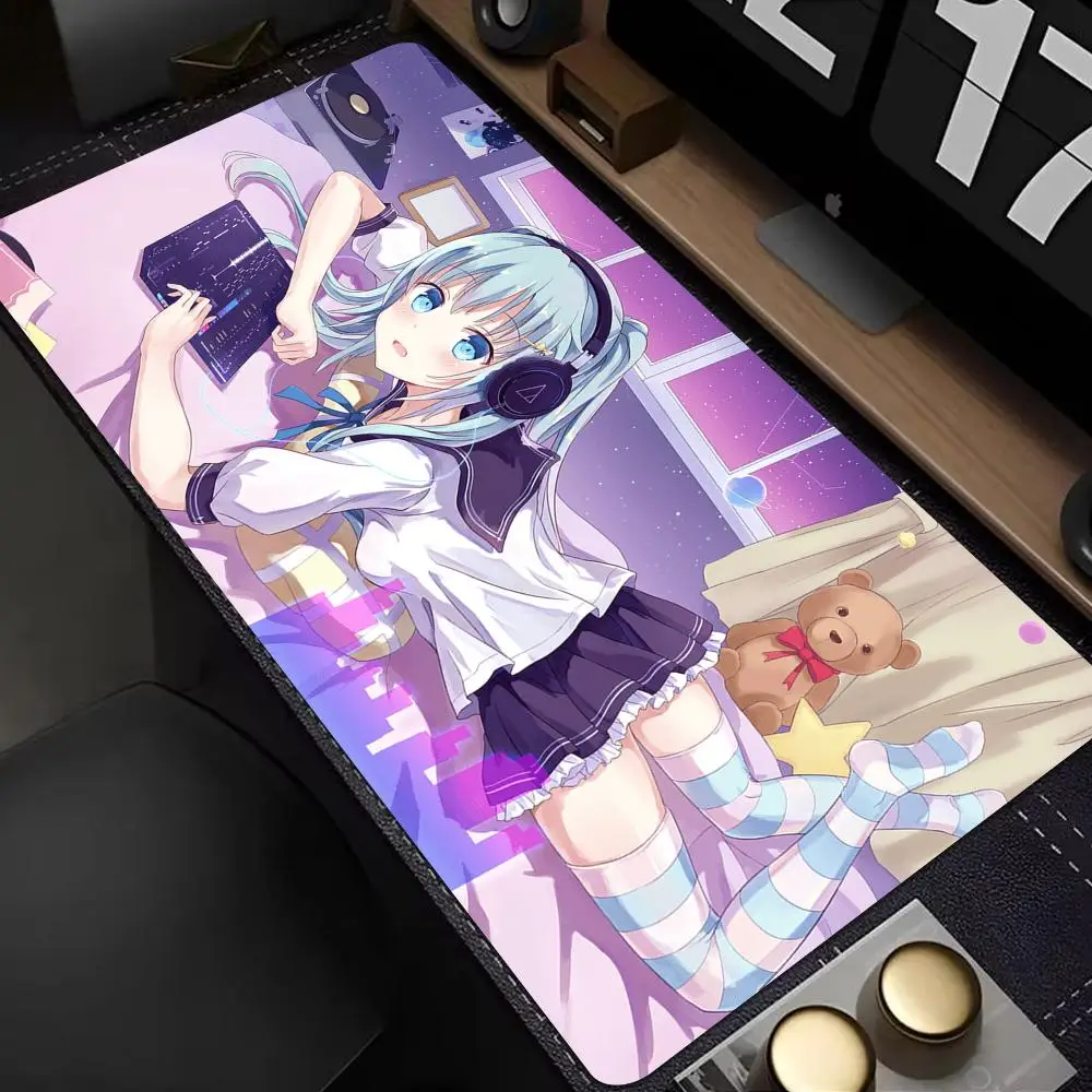 

Anime otaku Mouse Pad Mouse Pad XXL Gaming Accessories Office Gamer Keyboard Desk Mat Non-Slip Laptop Large Mousepad