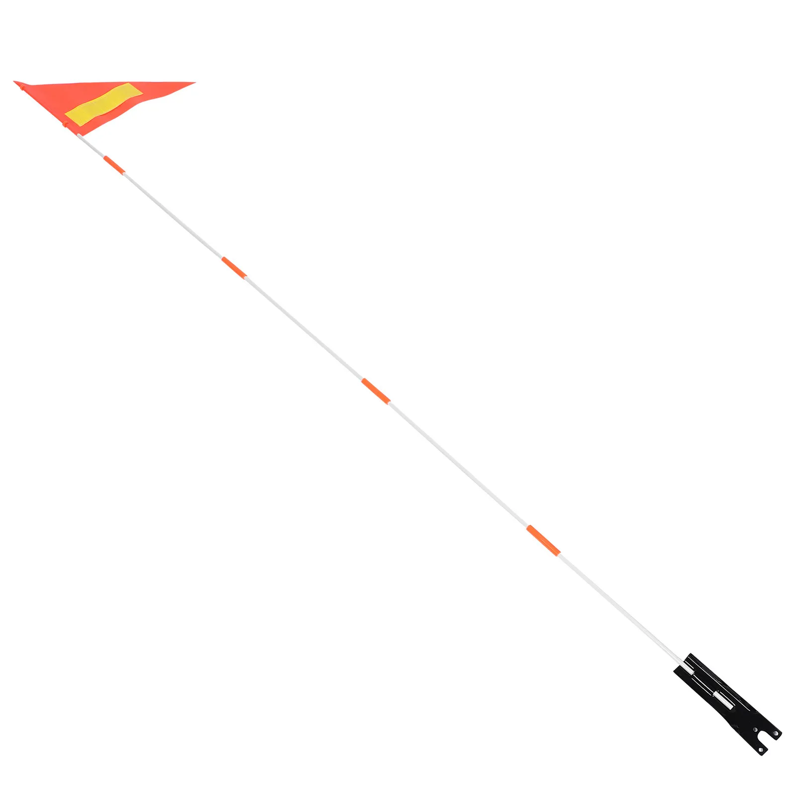 Orange Safety Flag for Golf Cart, Bike, Scooter & Trailer – Reflective, Waterproof, High-Visibility Warning Flag