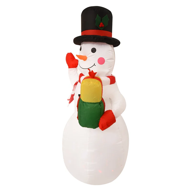 

GOOD-150Cm LED Illuminated Inflatable Snowman Air Pump Night Lamp Inflatable Toys Indoor Outdoor Christmas Decor