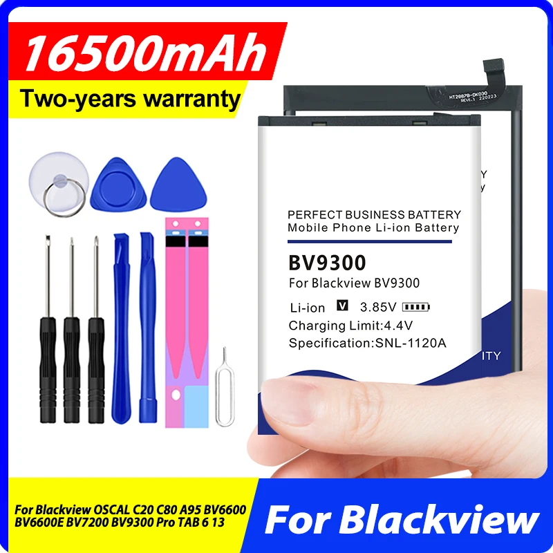 BV9300 BV6600 LiU307689PHVUTL Li676281HTT Battery For Blackview OSCAL C20 C80 A95 BV7200 BV9300 BV6600 BV6600E Pro TAB 6 13