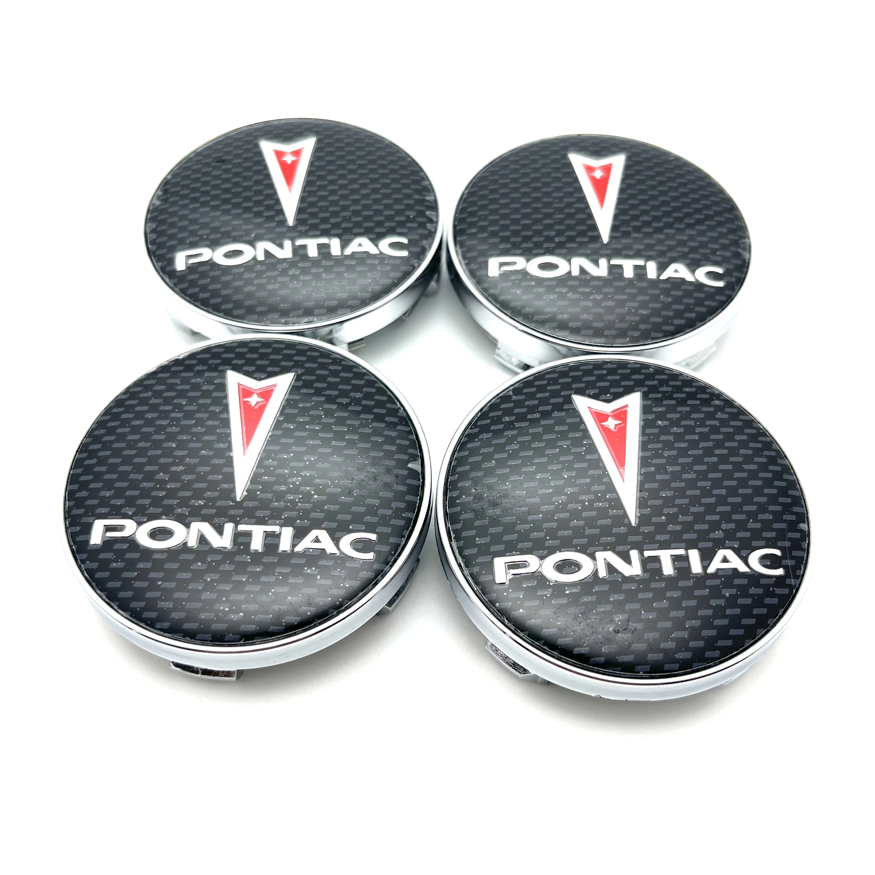 4 Uds 56mm 60mm tapa central del cubo de la rueda del coche emblema del coche Logo pegatina insignia accesorios para Pontiac Firebird Sunfire Grand am