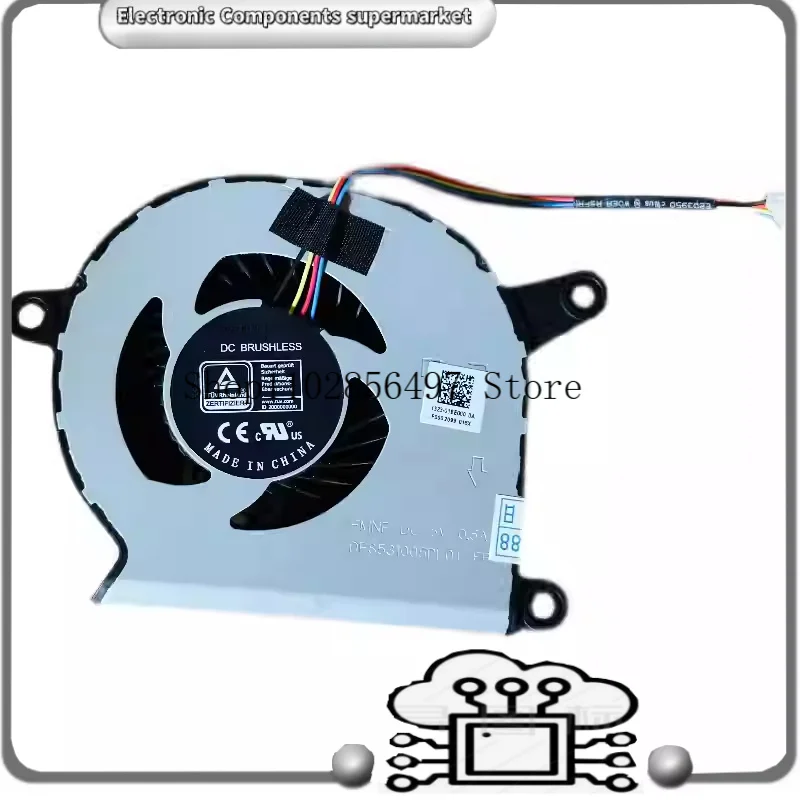 High Efficiency Quiet CPU Cooling Fan For DELL OptiPlex 3050 All-In-One 0W6Y9Y 1323-01EE000 DC5V