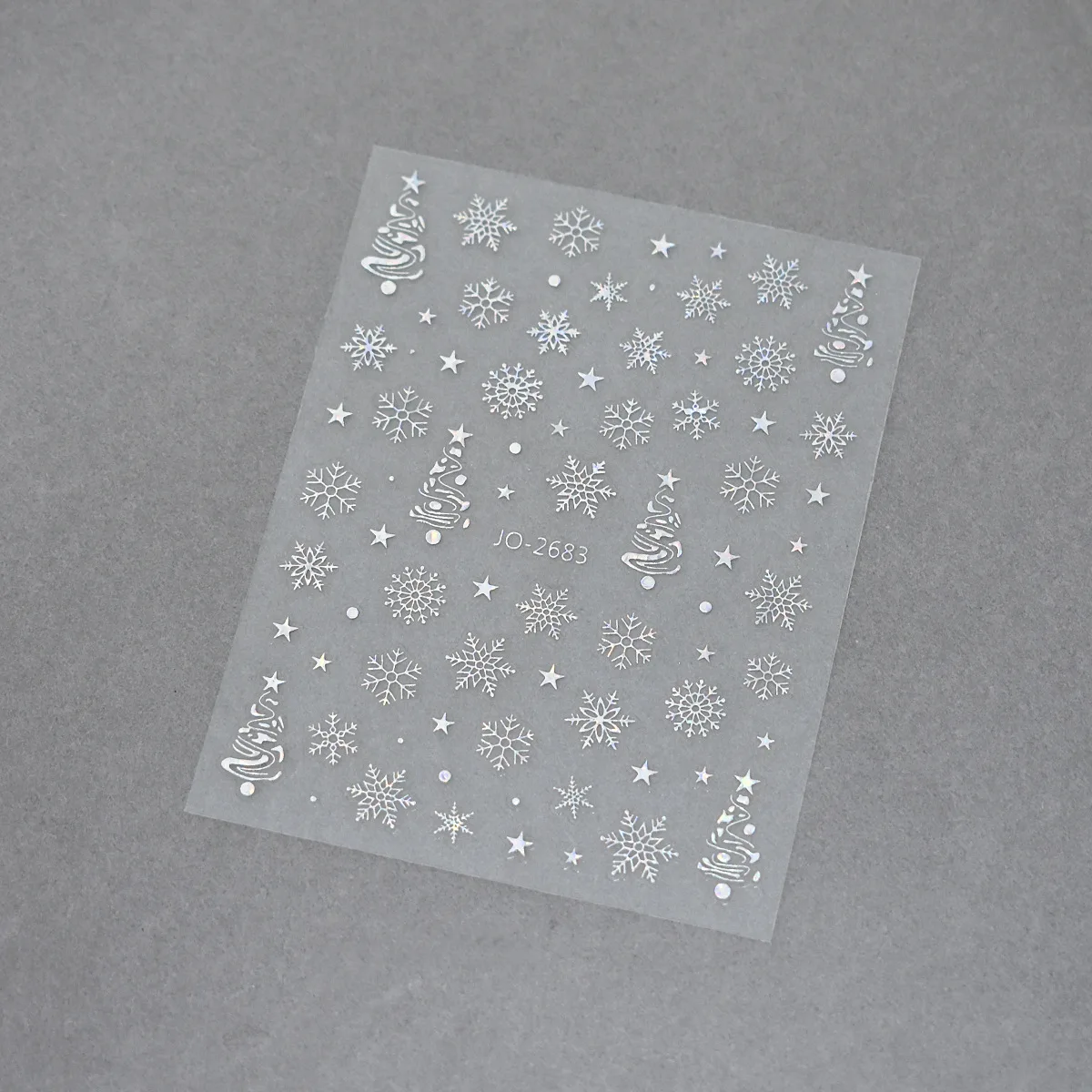 Autocollants 3D pour Nail Art, arbres de noël, étoiles dorées, flocons de neige, décalcomanies, décorations pour manucure