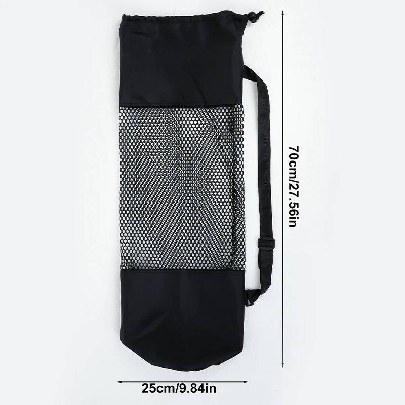 Yoga Mat Bag Exercise Fitness Carrier Nylon Mesh Light Center Adjustable Strap Pilates Fitness Body Building Sports Equipment