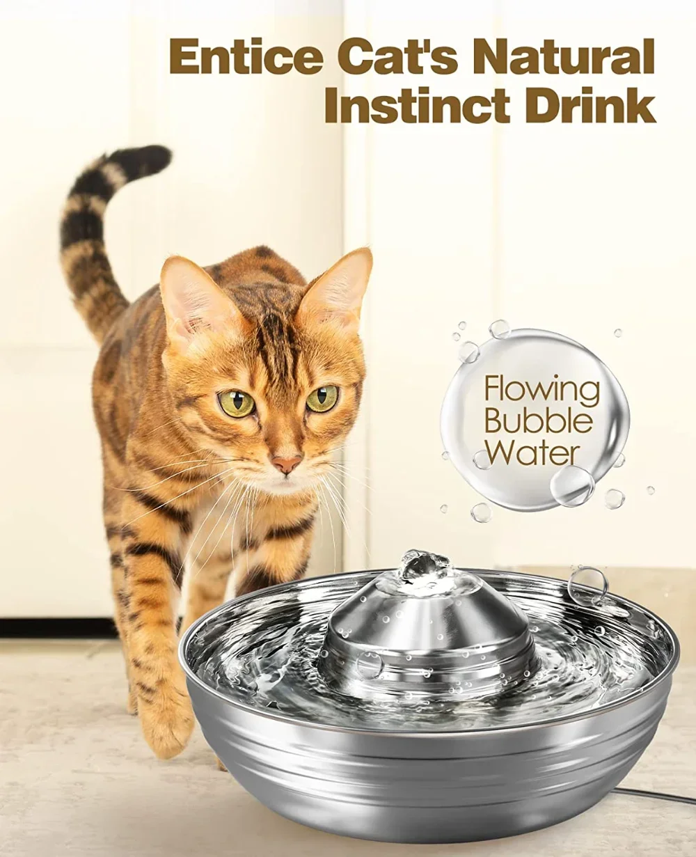 Quiet 2L Cat Water Fountain for Multiple Pets thumbnail