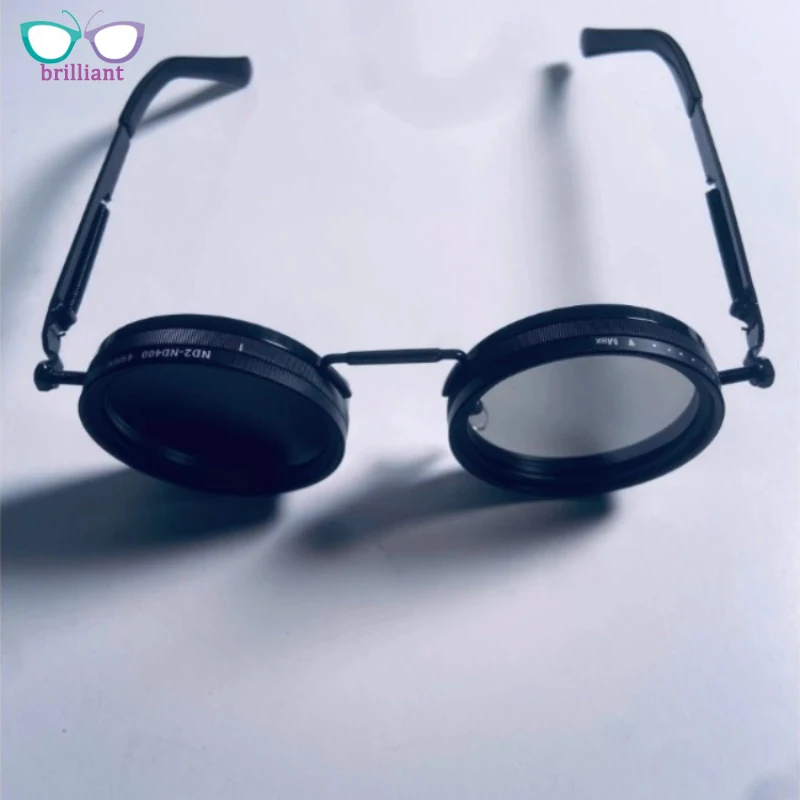 

Handmade Retro Innovative Design Steampunk Adjustable Eyeglass Lenses Classic Fashion Circular Driving Sunglasses for Men Women