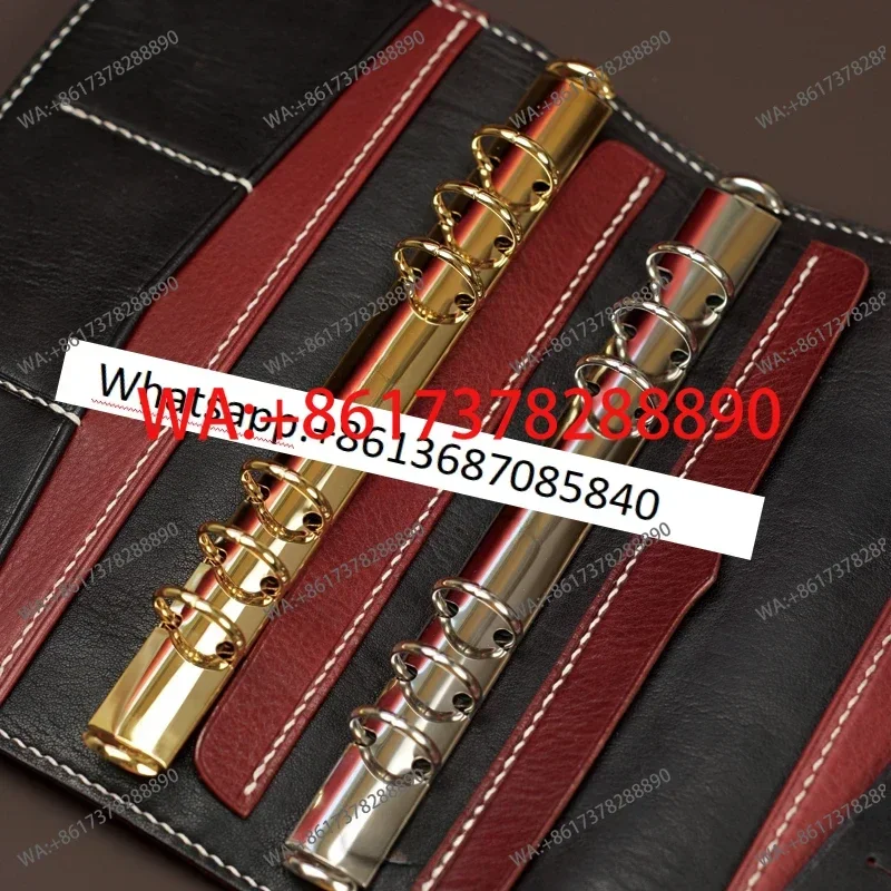 German imported loose leaf clip nickel handmade tent accessories, leather handmade DIY six hole inner core