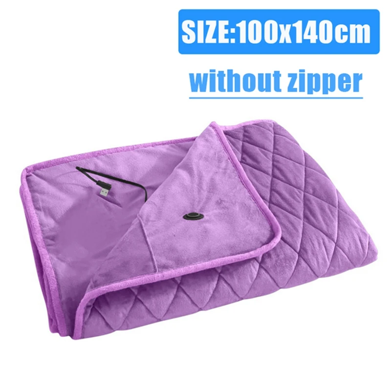 Blanket Powered By Power Bank Winter Bed Warmer USB Heated Blankets Body Thicker Heater Bed Warmer Machine