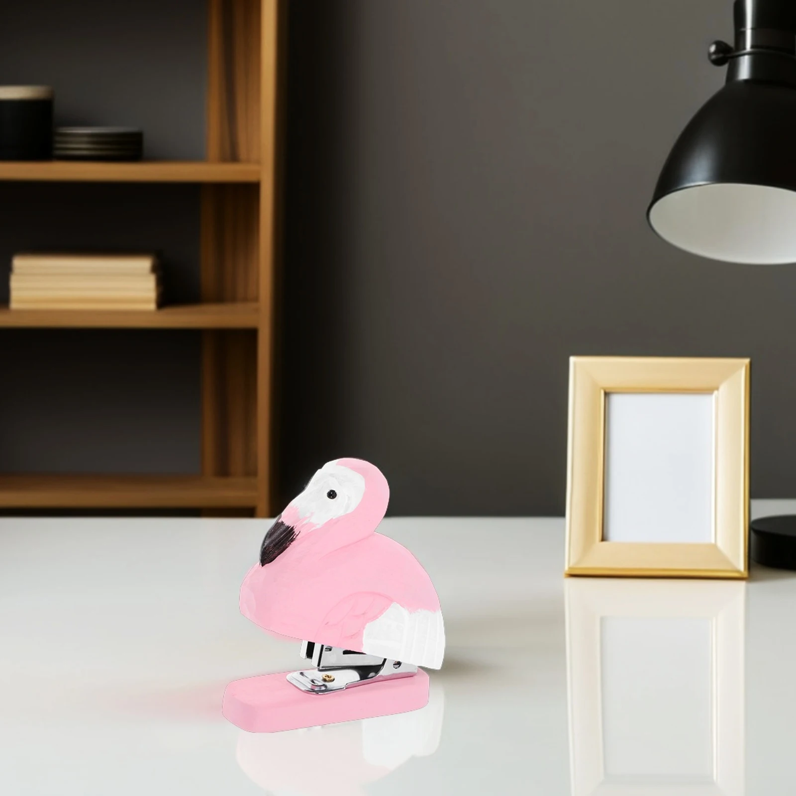 

Flamingo Stapler Accessories Cute Desktop Office Decor Small Accessory Metal Decorations for Home Child