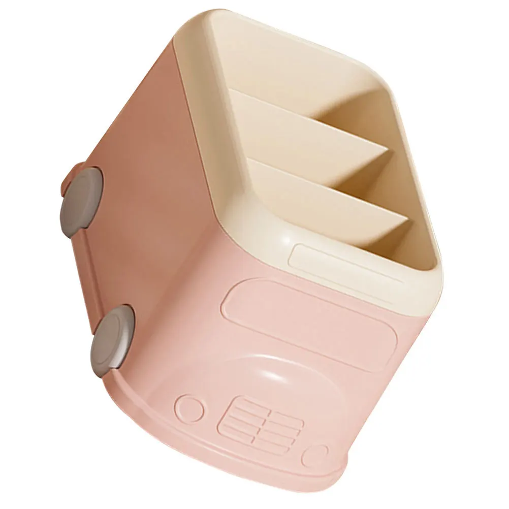 Multi-Grid Plastic Pens Pencils Holder Desktop Organizer Office Storage Box for Stationery Makeup Essential Oil Sundries Storage