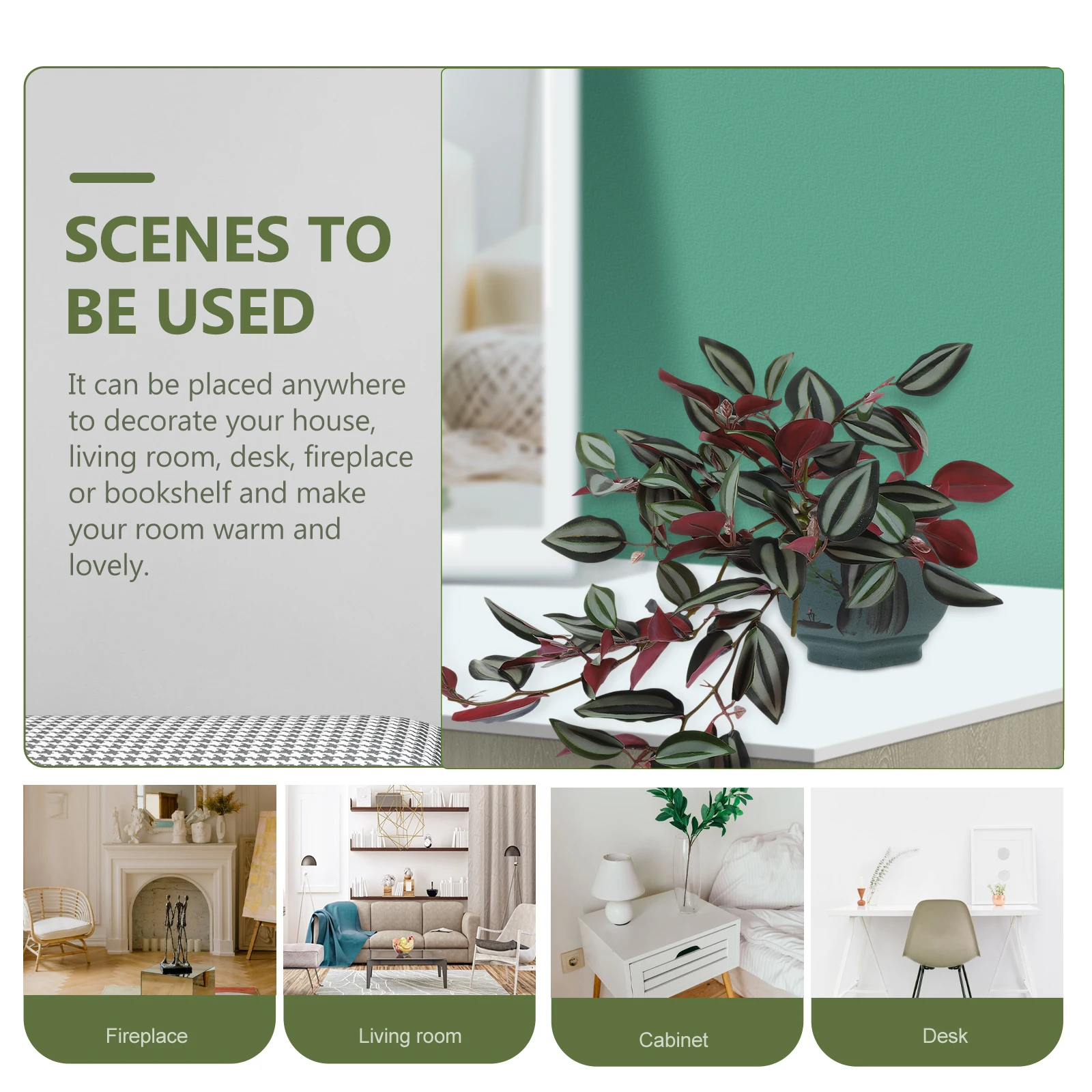 

Rattan Decorative Pendant Wall Hanging Plastic Stems Artificial Flower Room Decoration Simulation Rattan Hanging Festive Party