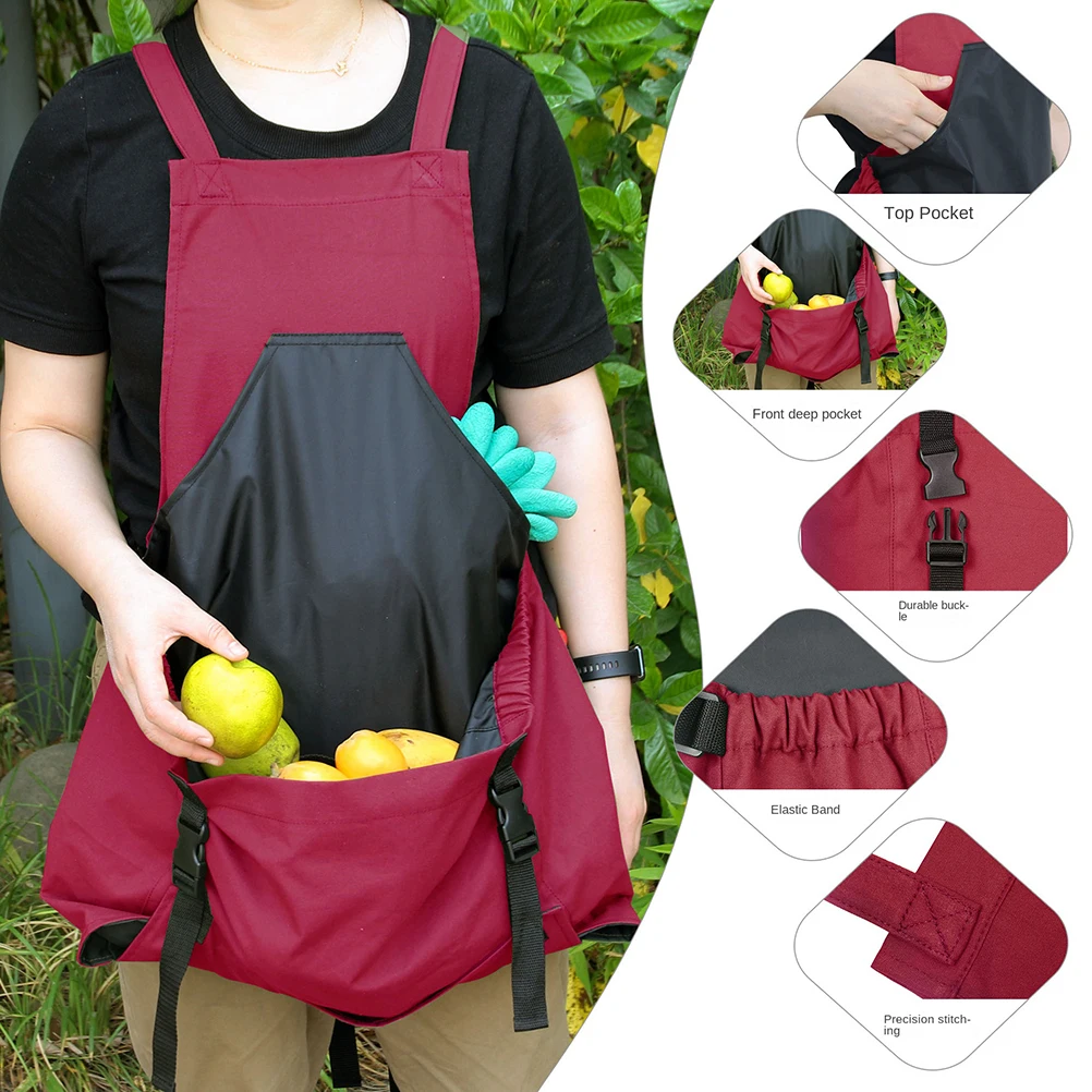 

Outdoor Planting Fruit Picking Bag Vegetable Picking Apron Housework Cleaning Multifunctional Waterproof Apron