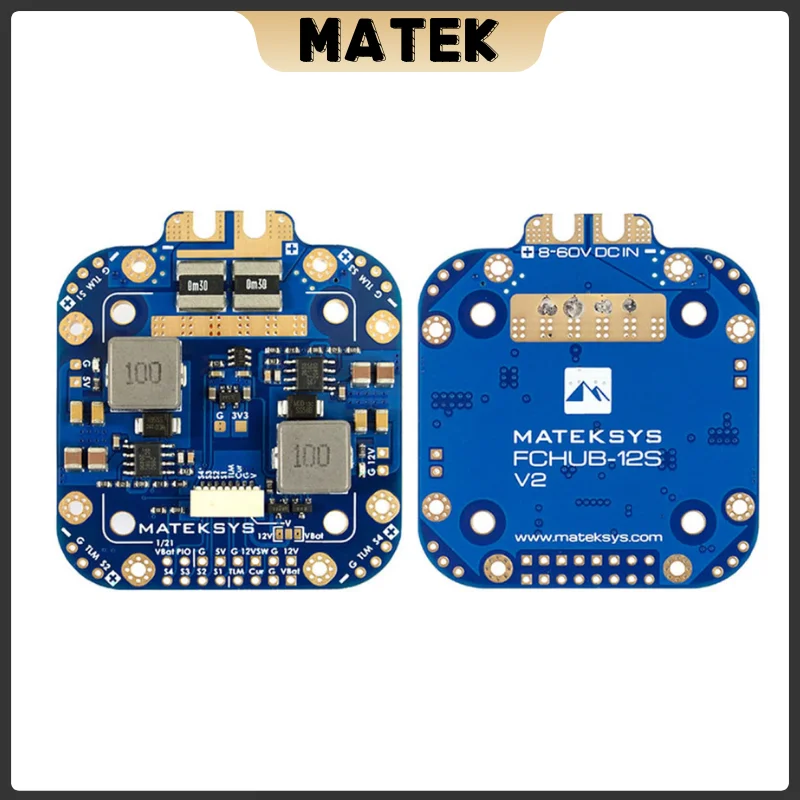 Matek System XCLASS PDB FCHUB-12S V2 Board 5V & 12V Output w/ Current Sensor 3-12S Lipo for RC Drone FPV Quadcopter Multicopter