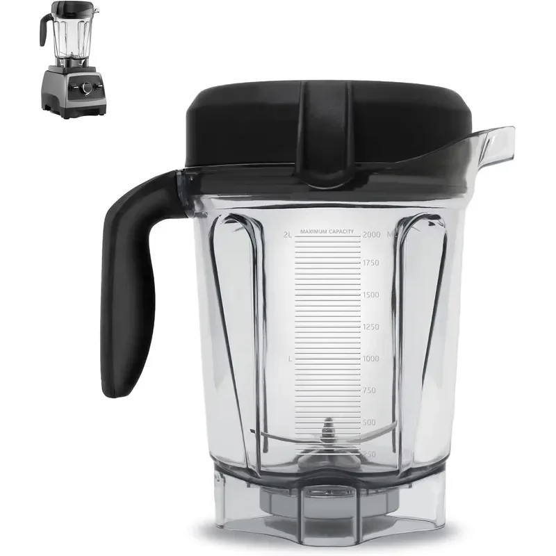 2L 64oz Low Profile Blender Jar Replacement for Vitamix 750 780 E320 E310 5200 5000 6300 7500 vm0100 vm0101 vm0102 vm0103