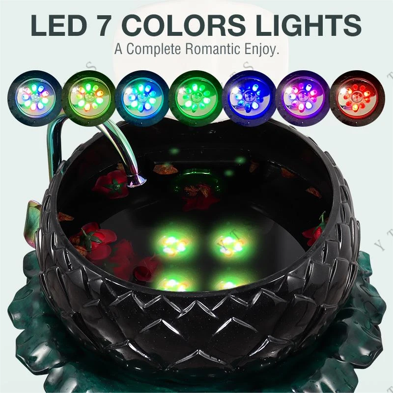 صالون تجميل سبا باديكير كرسي أجزاء من أضواء ملونة أطباق باديكير سبا LED أضواء حوض الاستحمام IP68 Jucuzzi مصباح