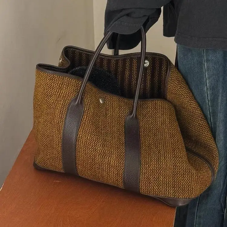 Women Bag 2025 Autumn Winter Tote Bags Fashion Vintage Office Lady All-match High-Capacity Shoulder Bag Handbag Women Bag 2025 Autumn Winter Tote Bags Fashion Vintage Office Lady All-match High-Capacity Shoulder Bag Handbag