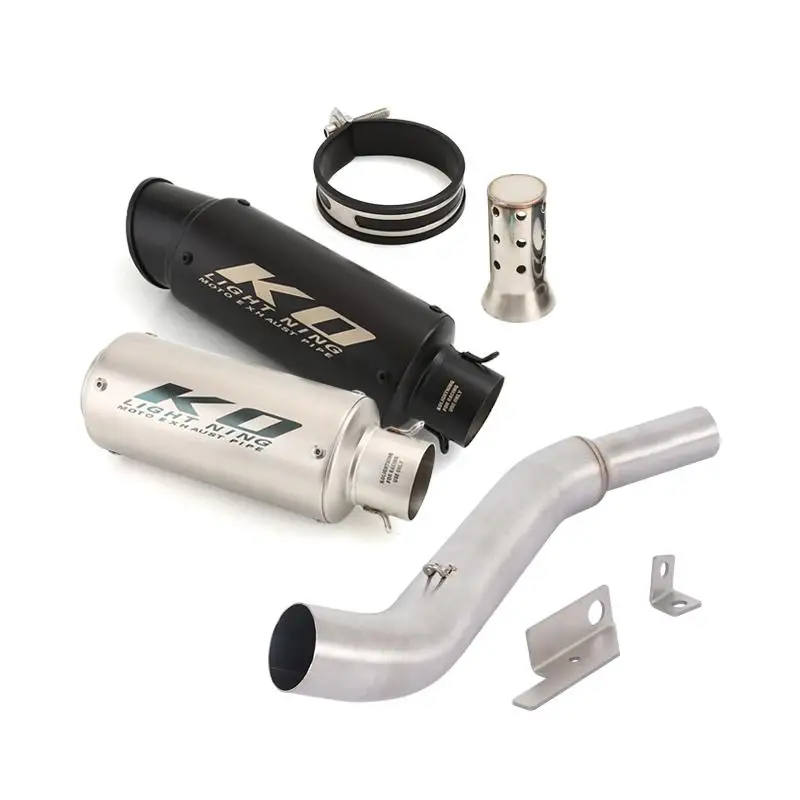 

Надевается для Bajaj NS 200 RS200 Pulsar 200 2015-2024 Pulsar 160 NS160 2018-2024, средняя выхлопная труба мотоцикла, наконечник глушителя 51 мм