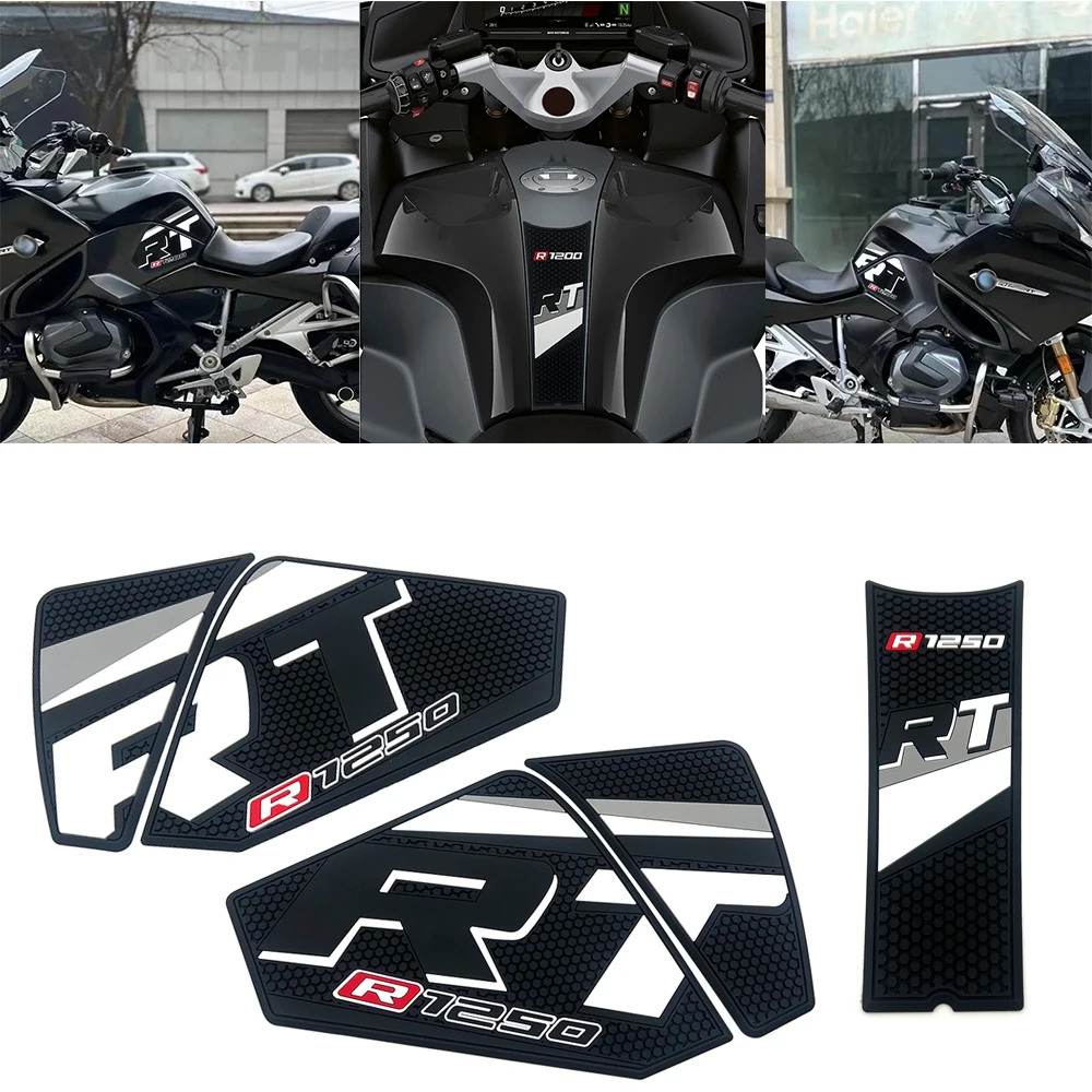 

2024 new fuel tank 3D rubber anti slip protection pad decorative fuel tank protection sticker FOR BMW R1250RT r1250rt 2020-2024