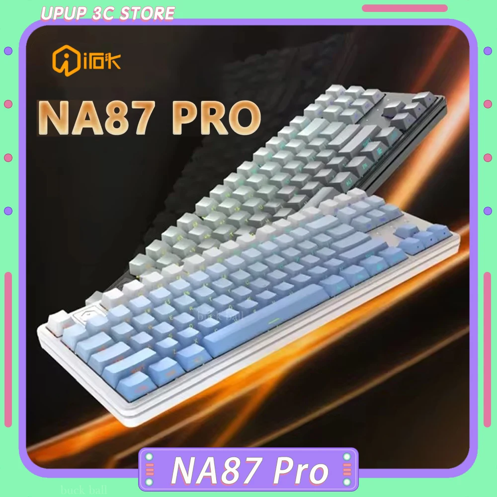 irok na87 pro interruptor magnetico teclado mecanico 8000hz teclado com fio troca quente teclado de jogos personalizado valorant acessorios 01