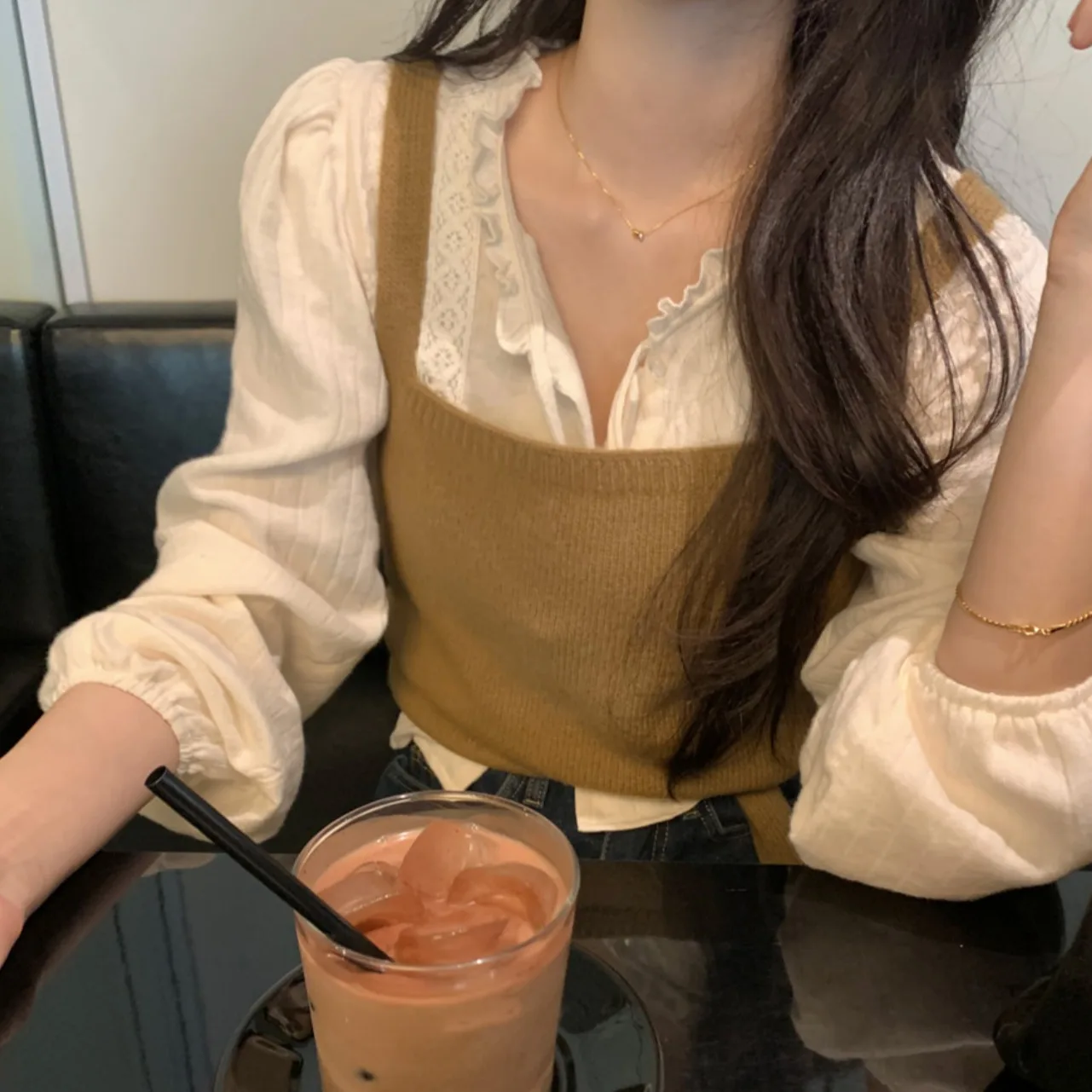 سترة نسائية أنيقة غير رسمية مع حزام شتاء وصول جديد متعدد الاستخدامات تصميم بسيط كسول Sle حزام علوي للتنقل Sle #2