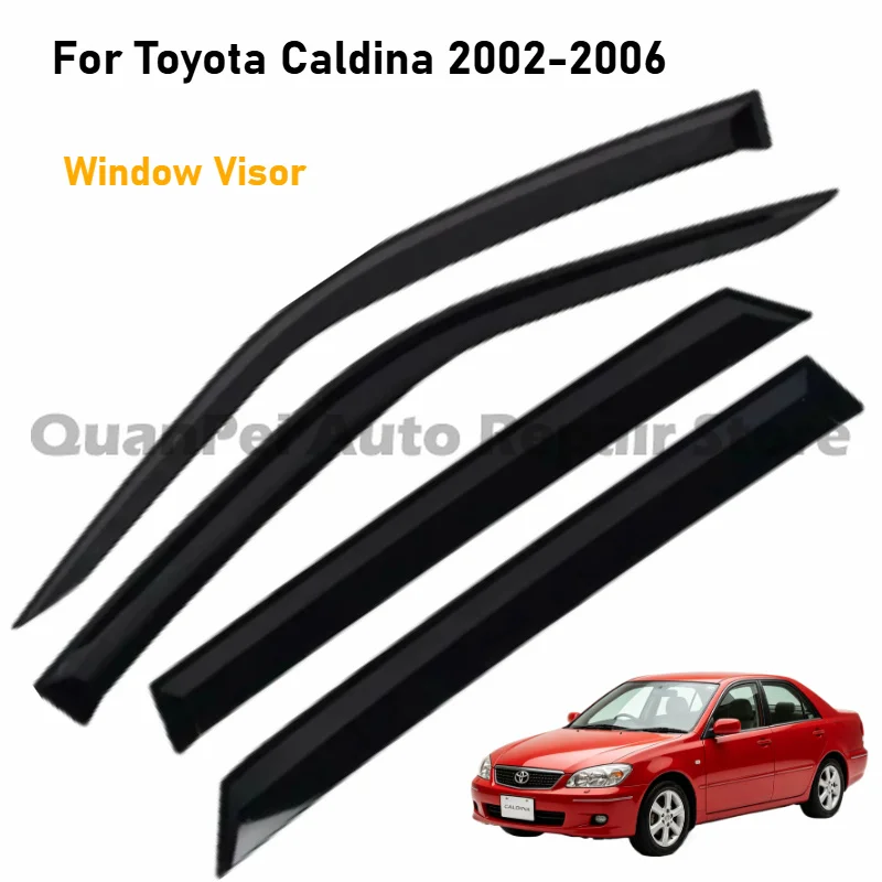 

Durable Rain Shield Door Window Visor Eyebrow Exterior Decoration No Drilling For Toyota Caldina 2002-2006 Auto Parts