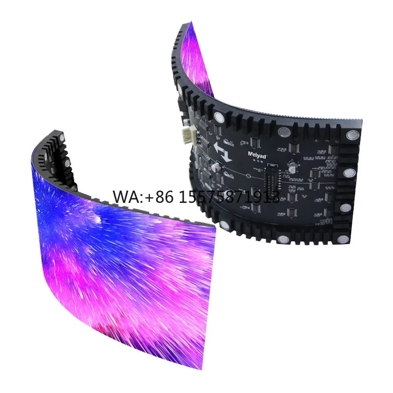 

Indoor Flexible Full-Color LED Display Screen LED Video Wall Panel for Shopping Mall Led Flexible Film Screen