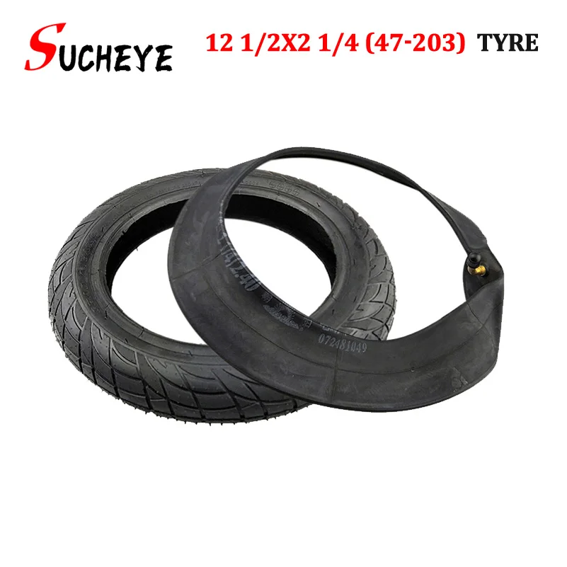 Tire 12 1/2 X 2 1/4 47-203 fits Electric Scooters and e-Bike baby carrier, folding bicycle inch tyre inner tube