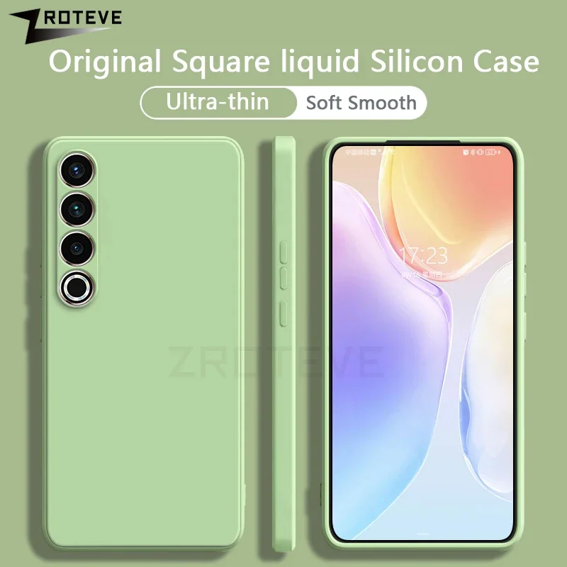 For Meizu20 Pro Case ZROTEVE Silky Liquid Silicone Soft Cover For Meizu 21 20 18 S X 18S 18X Meizu18 Meizu21 Pro Phone Cases