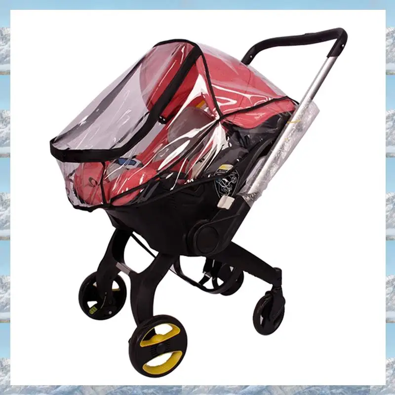 

L81A 2025-дождевик для детской коляски, дышащий ветрозащитный чехол с двойной молнией, дождевик для коляски, детское сиденье, дорожные детали, доступ