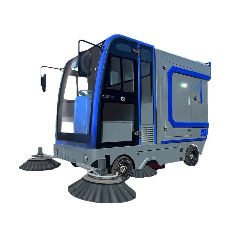 Electric four-wheel drive sweeper, factory workshop property commercial