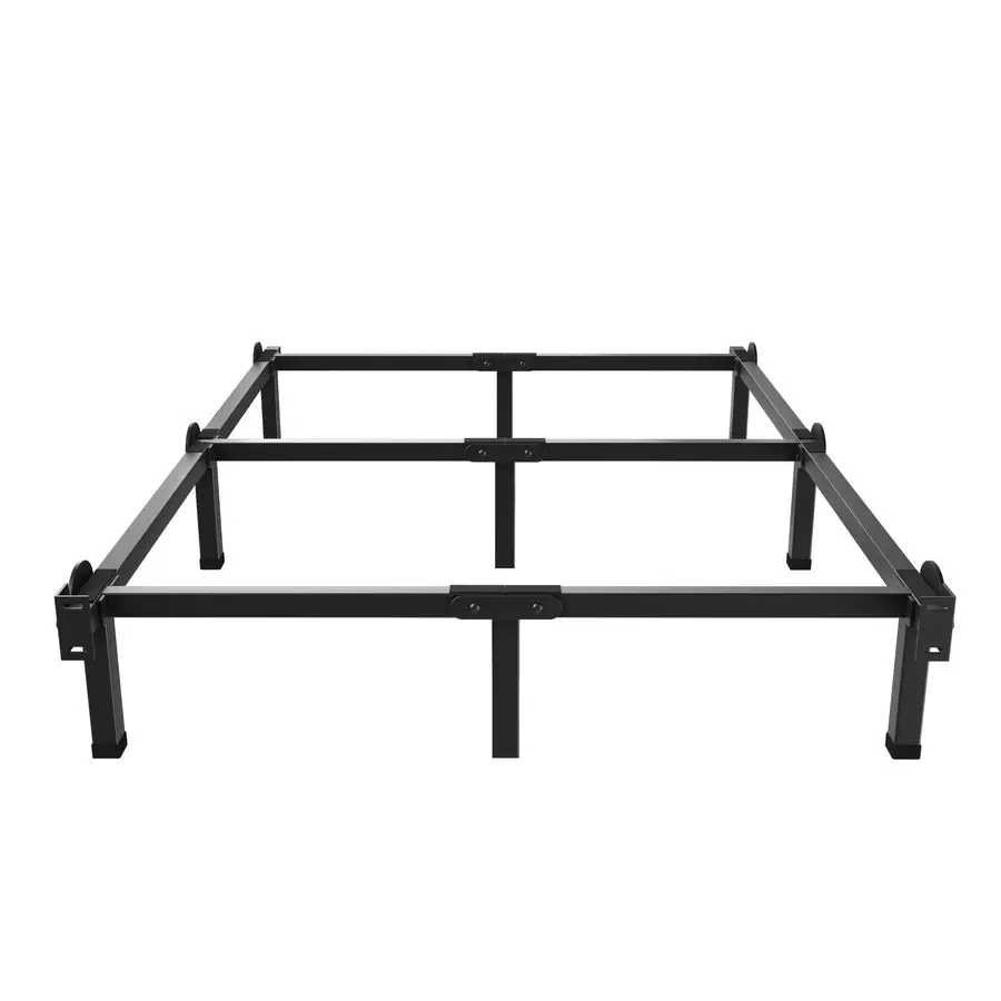 

Superay Metal Bed Frame, 9Leg Bed Base, 8 inches Support for Box Spring, Queen, Easy Assembly, Black