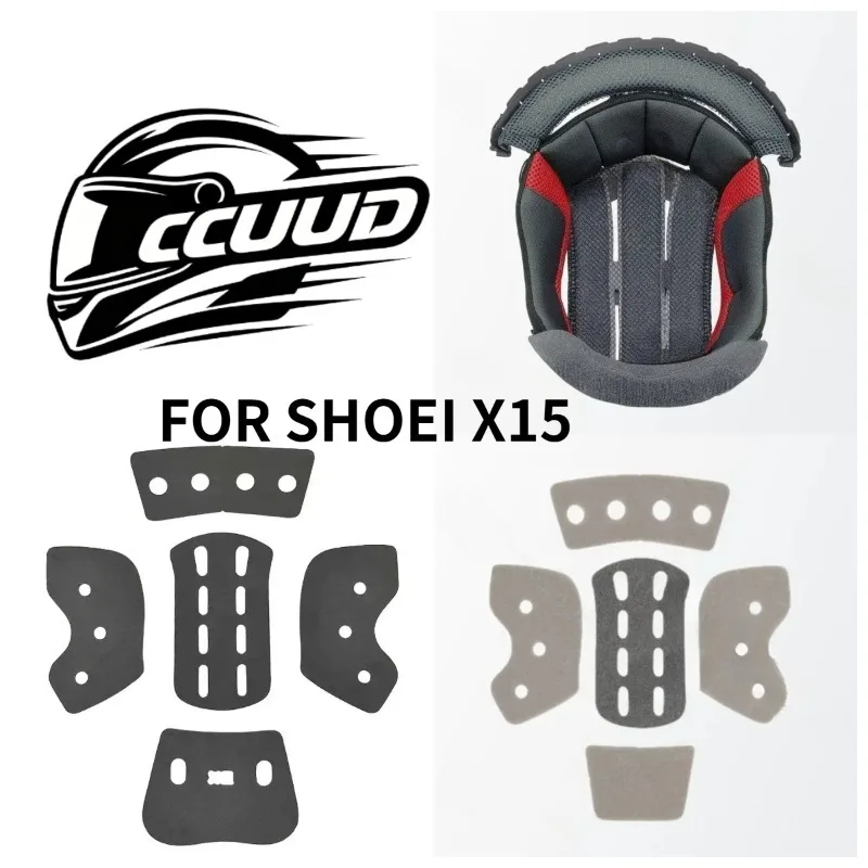 CCUUD For SHOEI  X15 Helmet Liners Motorcycle Full Face Helmet Linging Adjust The Size of The Helmet Moto Accesorios