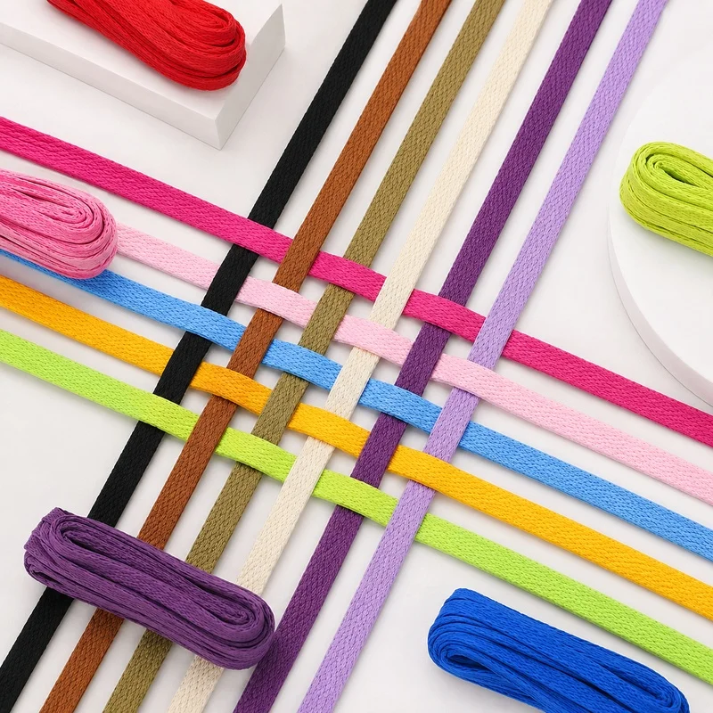 10/20M 8mm Twisted Cord Rope Polyester Braided Drawstring for Hats Trousers Shoes Garment Sewing Bias Binding DIY Craft Supplies