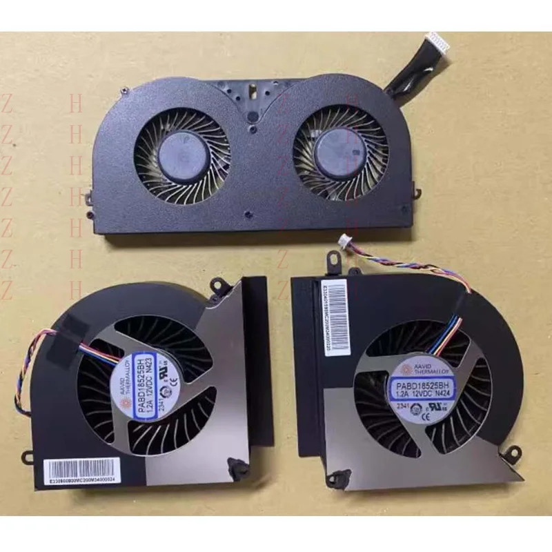 ZZHH для MSI 17H1 GT76 охлаждающий вентилятор для процессора и графического процессора PABD18525BH N423/N424 PABD0A308SH N422
