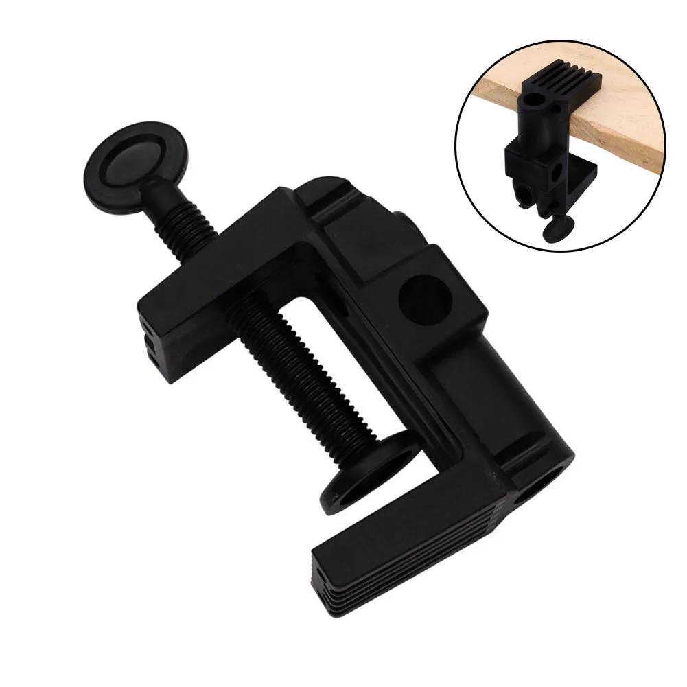 Abrazadera de soporte Universal, accesorios de lámpara LED, tornillo fijo DIY, Clip de soporte de lámpara de escritorio de plástico y Metal para transmisión, abrazadera de soporte de micrófono