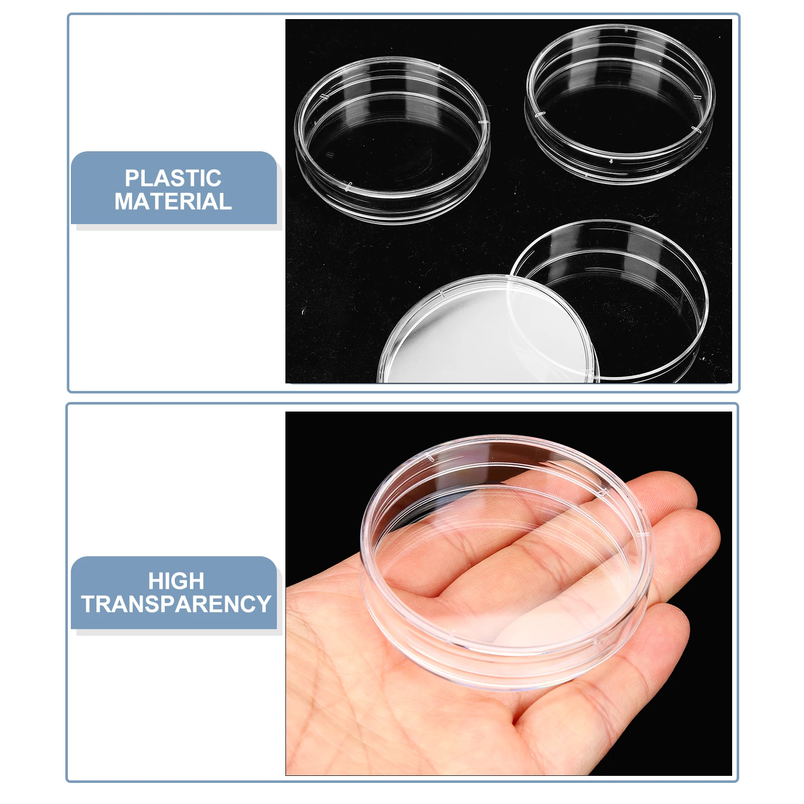 

30 Pcs Culture Plate Lab Equipment Laboratory Experiment Straw Plastic Tissue Plates Child