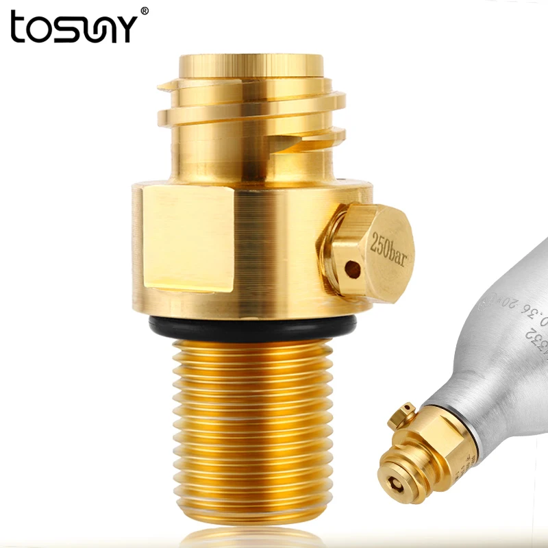 Soda Bottle Adapter Soda Stream Tank Maker Valve Adapter TR21-4 Brass Valve for Soda Cylinder M18*1.5 Thread Replacement Valve