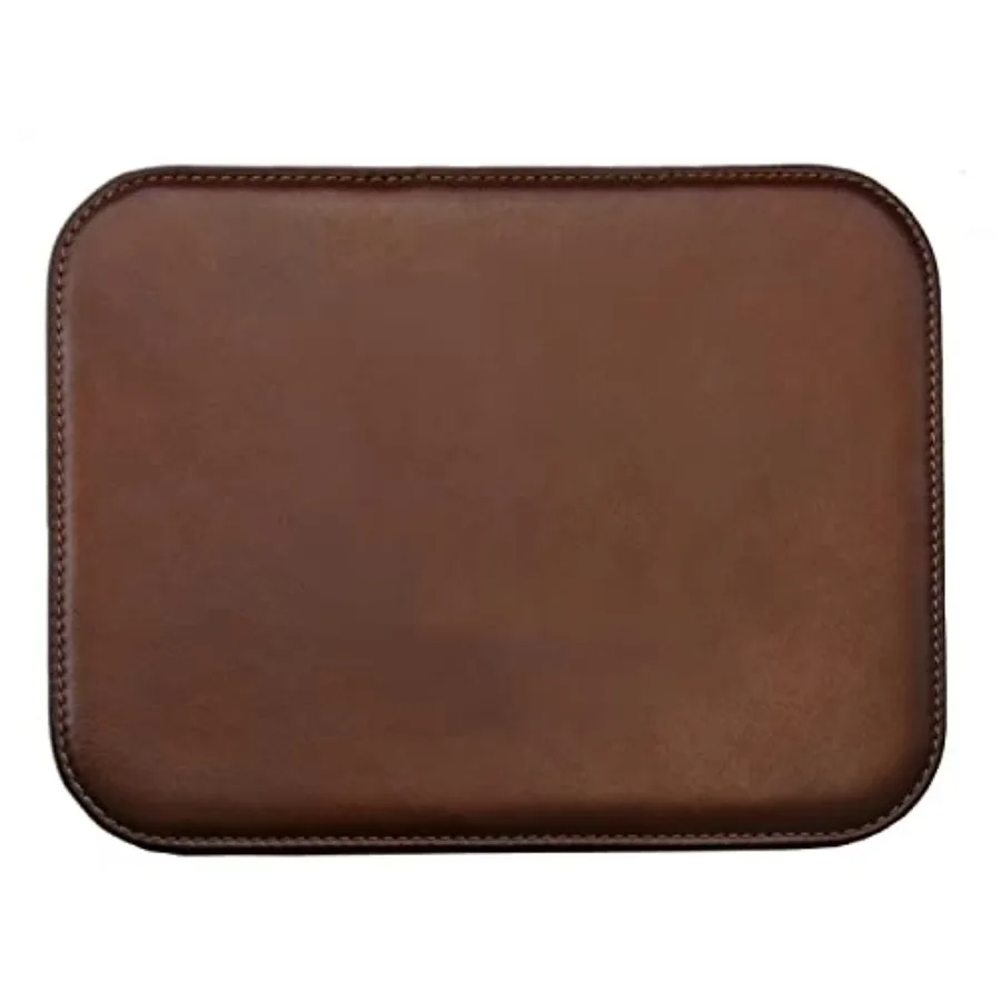 Italian Leather Mouse Pad for Home or Office Desktop Handmade in Italy
