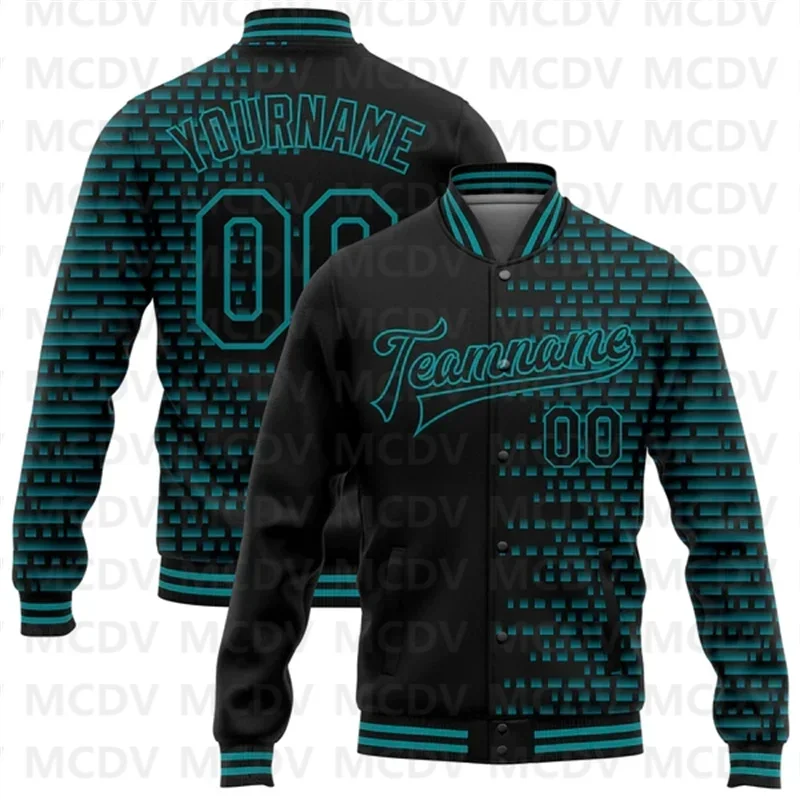 Custom Black Kelly Green Red-Gold Black History Month Lion 3D Pattern Design Bomber Full-Snap Varsity Letterman Jacket